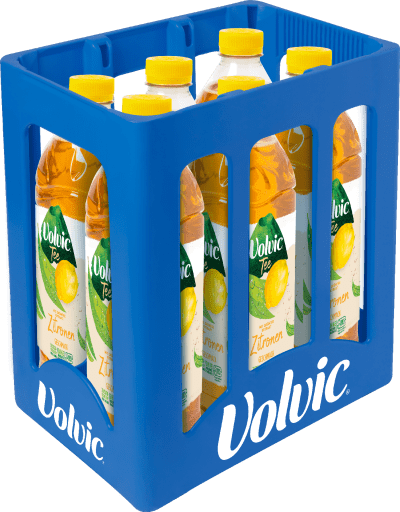Foto Volvic Grüner Tee Zitrone Kasten 6 x 1,5 l PET Einweg