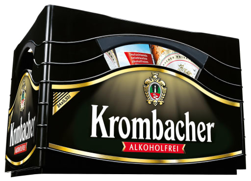 Foto Krombacher Pils alkoholfrei Kasten 4 x 6 x 0,33 l Glas Mehrweg