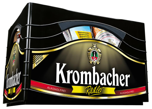 Foto Krombacher Radler alkoholfrei Kasten 4 x 6 x 0,33 l Glas Mehrweg