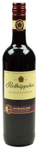 Foto Rotkäppchen Dornfelder halbtrocken Rotwein 0,75 l Glas