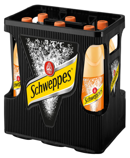 Foto Schweppes Bitter Orange Kasten 6 x 1 l PET Mehrweg