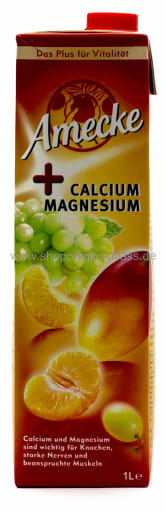 Foto Amecke + Calcium & Magnesium Karton 6 x 1 l Tetra-Pack