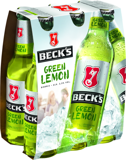 Foto Becks Green Lemon Kasten 4 x 6 x 0,33 l Glas Mehrweg