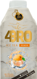 Foto 4BRO Ice Tea Peach 0,5 l Tetra-Pack