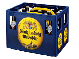 Foto König Ludwig Weissbier alkoholfrei Kasten 20 x 0,5 l Glas Mehrweg