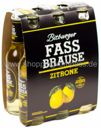 Foto Bitburger Fassbrause Zitrone 6 x 0,33 l Glas Mehrweg
