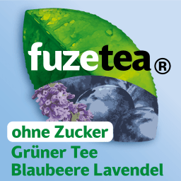 Logo Fuze Tea Grüner Tee Blaubeere Lavendel