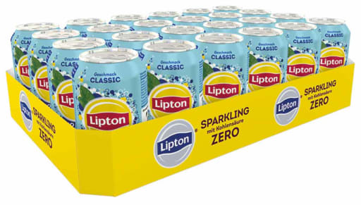 Foto Lipton Ice Tea Sparkling Classic Zero Karton 24 x 0,33 l Dose Einweg