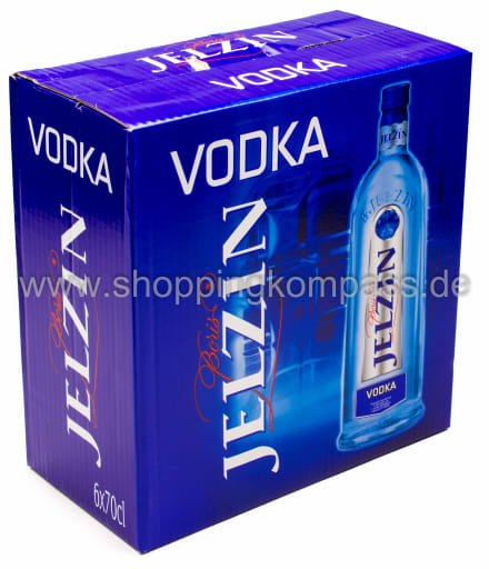 Foto Boris Jelzin Vodka Karton 6 x 0,7 l