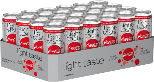 Foto Coca Cola Light Karton 24 x 0,33 l Dose Einweg