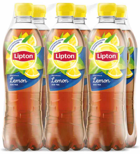 Foto Lipton Ice Tea Eistee Lemon 6 x 0,5 l PET Einweg