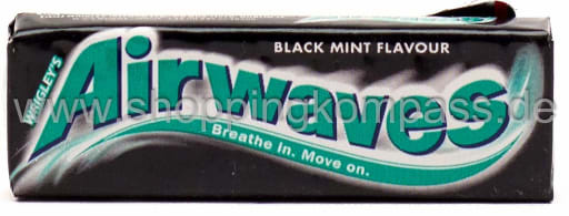 Foto Wrigley's Airwaves Kaugummi Black Mint Flavour 10 dragees