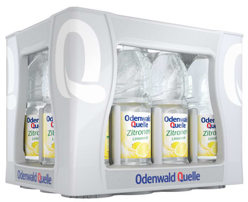 Foto Odenwald Quelle Zitronen-Limonade Kasten 12 x 1 l PET Einweg