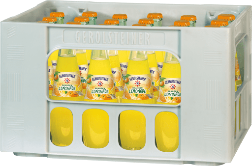 Foto Gerolsteiner Limonade Orange Gastro Kasten 24 x 0,25 l Glas Mehrweg