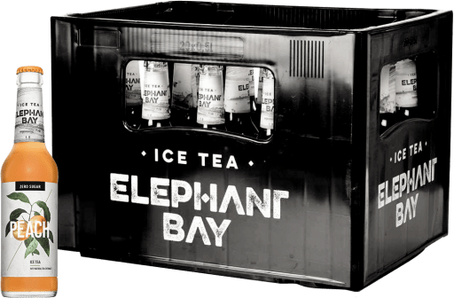 Miniaturansicht 0 Elephant Bay Ice Tea Peach Zero Kasten 20 x 0,33 l Glas Mehrweg