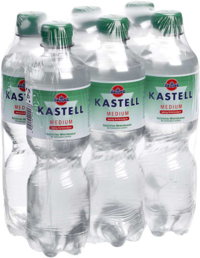 Foto Kastell Mineralwasser Medium 6 x 0,5 l PET Einweg