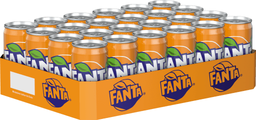 Foto Fanta Orange Karton 24 x 0,25 l Dose Einweg