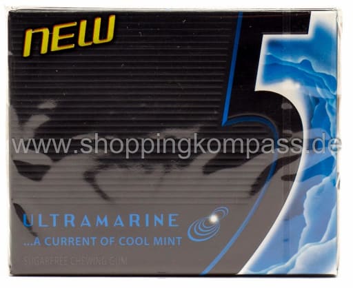 Foto Wrigley's 5 Gum Kaugummi Ultramarine Cool Mint 12 Streifen