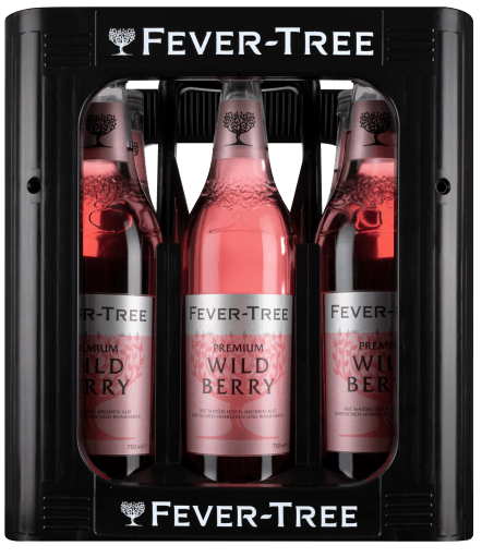Foto Fever Tree Premium Wild Berry Kasten 6 x 0,75 l Glas Mehrweg