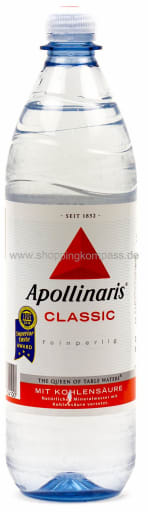 Foto Apollinaris Mineralwasser Classic 1 l PET Mehrweg
