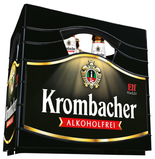 Foto Krombacher Pils alkoholfrei Kasten 11 x 0,5 l Glas Mehrweg