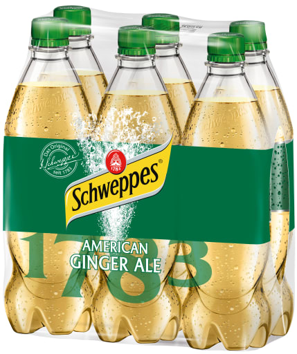 Foto Schweppes American Ginger Ale 6 x 0,5 l PET Einweg