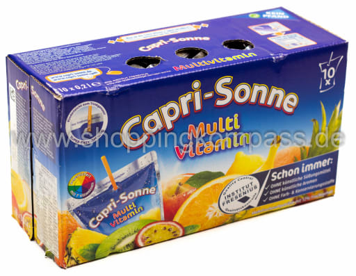 Foto Capri Sonne Multivitamin Karton 4 x 10 x 0,2 l