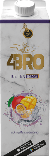 Foto 4BRO Ice Tea Mango Maracuja 1 l Tetra-Pack