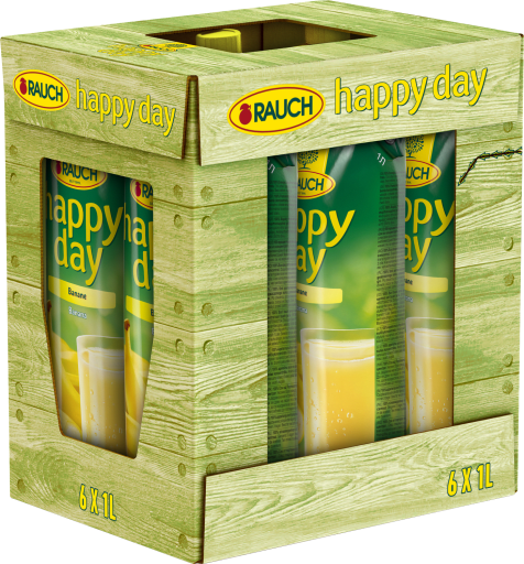 Foto Happy Day Banane Karton 6 x 1 l Tetra-Pack