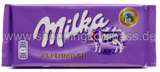 Foto Milka Alpenmilch 100 g