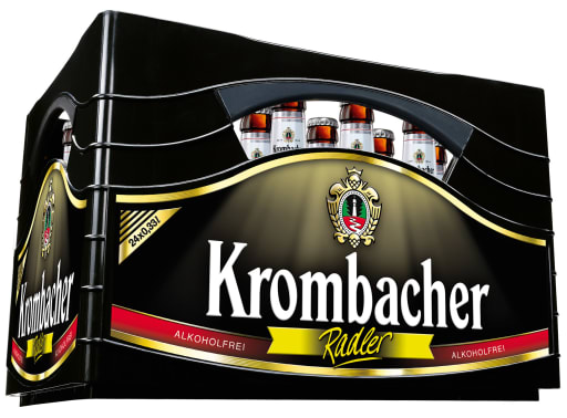 Foto Krombacher Radler alkoholfrei Kasten 24 x 0,33 l Glas Mehrweg