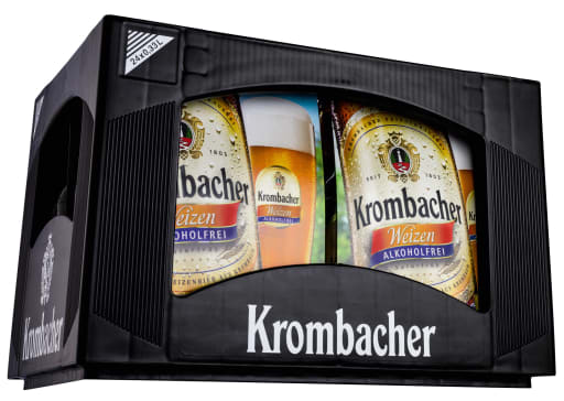 Foto Krombacher Weizen alkoholfrei Kasten 24 x 0,33 l Glas Mehrweg