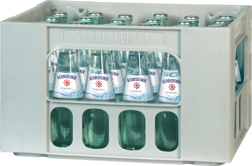 Foto Gerolsteiner Mineralwasser Sprudel Gastro Kasten 24 x 0,25 l Glas Mehrweg