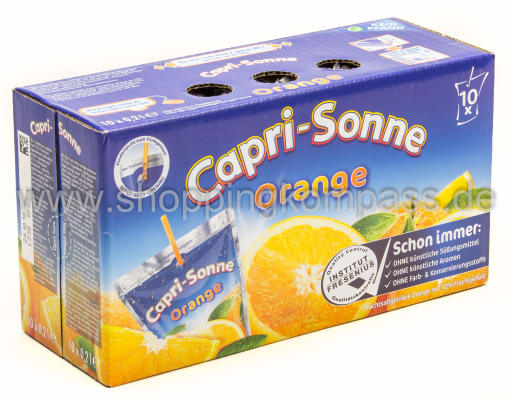 Foto Capri Sonne Orange Karton 10 x 0,2 l
