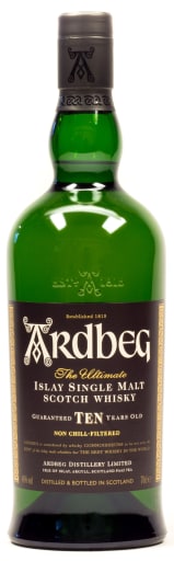 Foto Ardbeg Islay Single Malt Scotch Whisky 10 years non chill filtered 0,7 l