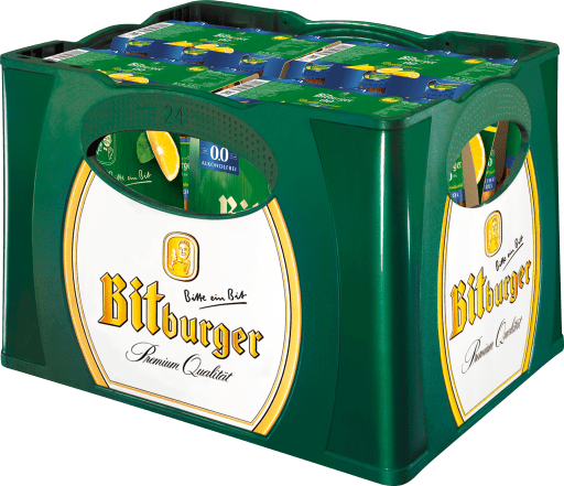 Miniaturansicht 0 Bitburger Radler Naturtrüb Alkoholfrei Kasten 4 x 6 x 0,33 l Glas Mehrweg