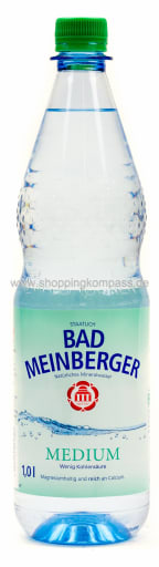 Foto Bad Meinberger Mineralwasser Medium 1 l PET Mehrweg