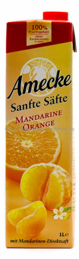 Foto Amecke Sanfte Säfte Mandarine Orange 1 l Tetra-Pack