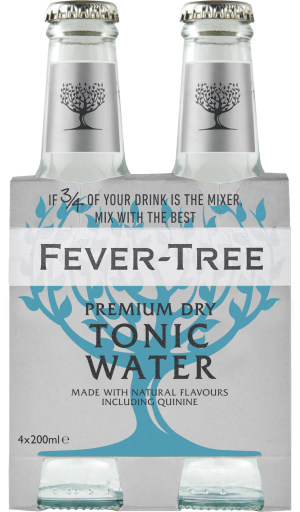 Foto Fever Tree Premium Dry Tonic Water 4 x 0,2 l Glas Mehrweg