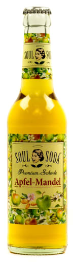 Foto Soul Soda Premiumschorle Apfel-Mandel 0,33 l Glas Mehrweg