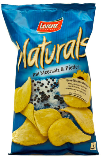 Foto Lorenz Chips Naturals mit Meersalz & Pfeffer 110 g
