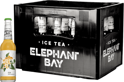 Foto Elephant Bay Ice Tea Green Tea Honey Kasten 20 x 0,33 l Glas Mehrweg