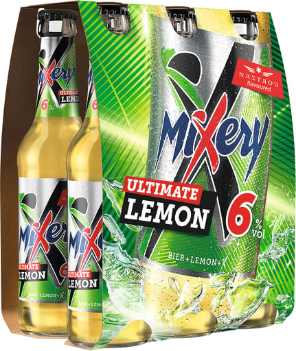 Foto Mixery Ultimate Lemon Kasten 4 x 6 x 0,33 l Glas Mehrweg