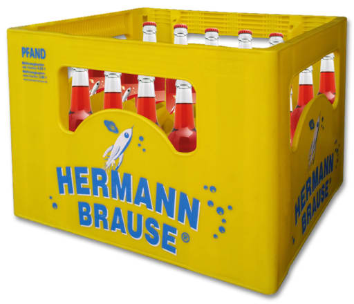 Miniaturansicht 0 Hermann Brause Rhabarber Erdbeer Schorle Kasten 20 x 0,33 l Glas Mehrweg