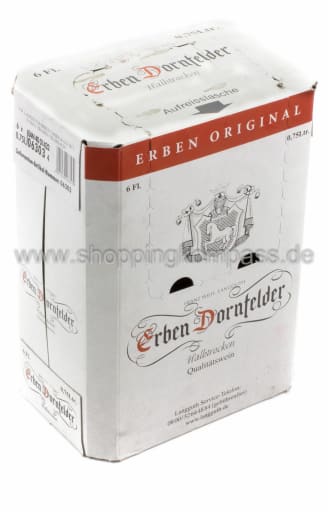 Foto Erben Dornfelder Wein halbtrocken Karton 6 x 0,75 l