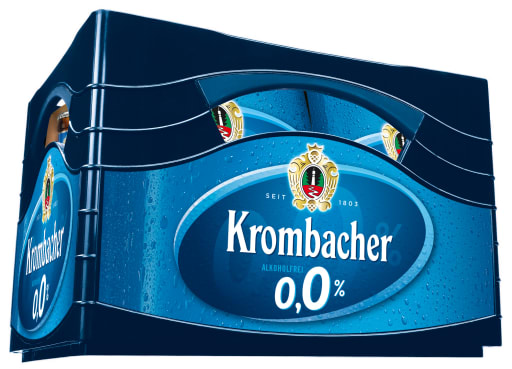 Foto Krombacher 0,0 Pils alkoholfrei Kasten 4 x 6 x 0,33 l Glas Mehrweg
