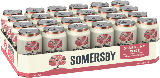 Foto Somersby Sparkling Rosé Karton 24 x 0,33 l Dose Einweg