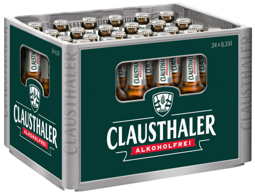 Miniaturansicht 0 Clausthaler Classic alkoholfrei Kasten 24 x 0,33 l Glas Mehrweg