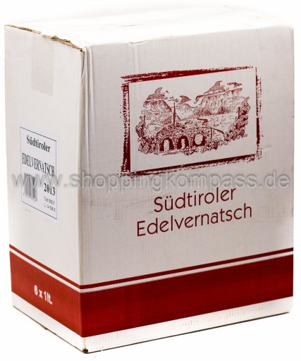 Foto Südtiroler Edelvernatsch Karton 6 x 1 l