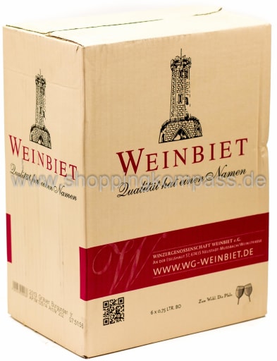 Foto Weinbiet Pfalz Grauburgunder trocken Karton 6 x 0,75 l